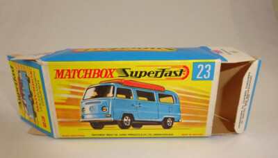 Matchbox Superfast No. 23 VW Camper orange with rare ORANGE