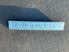 Rolls Royce Bentley Silver Shadow II Two Black Enamel Motor Car Badge Emblem