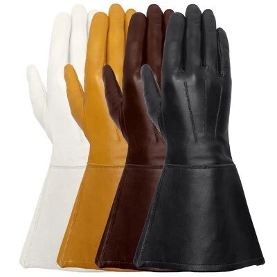Enforcer Unlined Cabretta Leather Cuff Gauntlet Gloves by Tough Gloves
