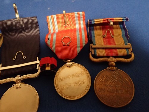 Japanese Meiji 33 Medal Japan badge sacred treasure war military WW2 WWII - Picture 16 of 18