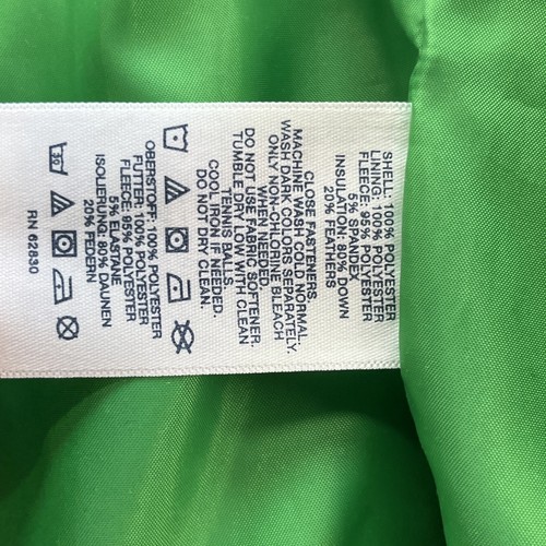 Gilet Lands End donna M/P 10-12 verde piumino/piuma isolato full zip imbottito - Foto 5 di 14