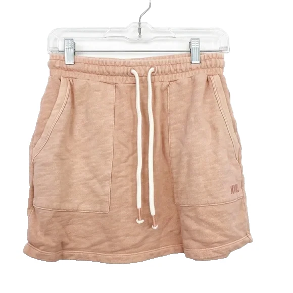 Madewell MWL Pull On Skirt Size Small Women’s Drawstring Orange