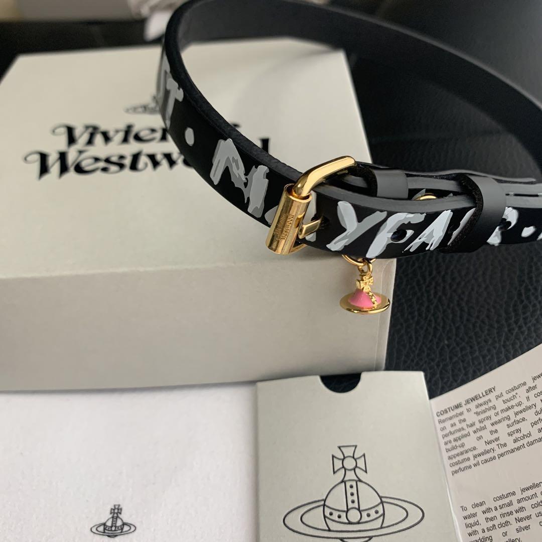 Vivienne Westwood Necklace BRISTOL Choker Bracelet Gold Black IN