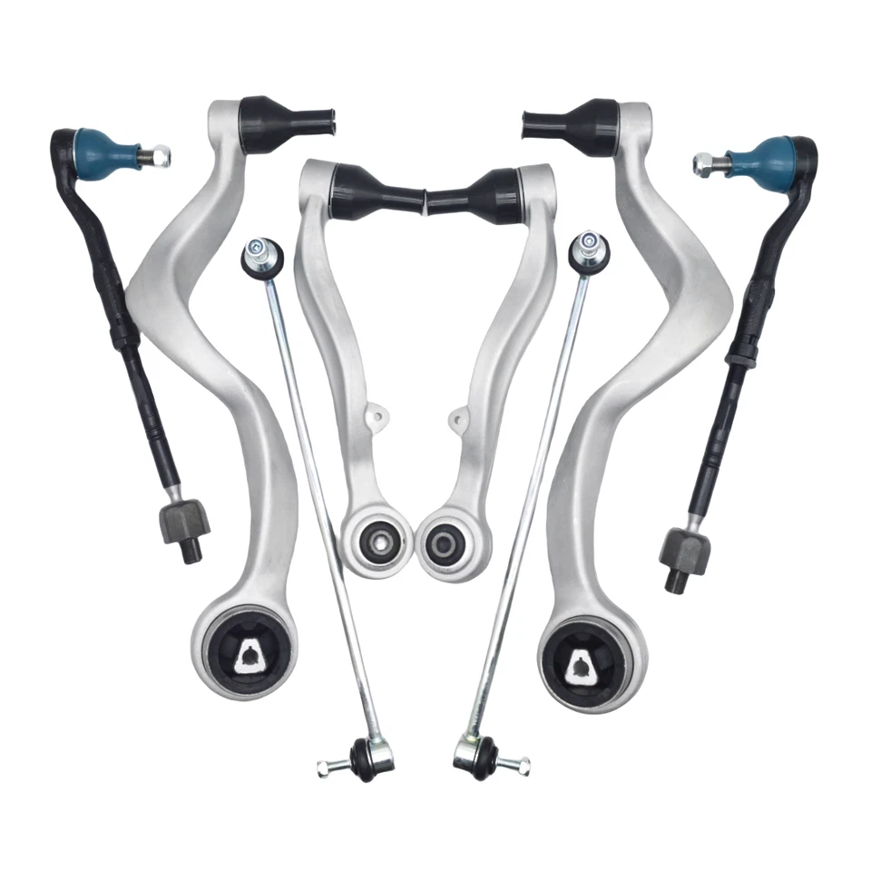 8Pcs For BMW 750Li 760Li Front Control Arm Ball Joint Tie Rod Sway Bar Link Kit Foto 2 de 4