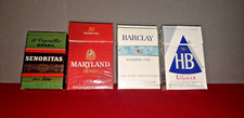 Lot de 4 paquets vides de cigarettes modèles peu courants - vintage