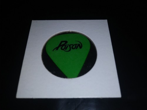 POISON Logo Older Concert Tour RaRe Pointy Green GUITAR PICK