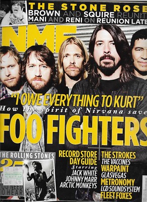 NME Issue 16/April/2011 UK Magazine Foo Fighters Cover Top Zustand