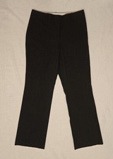 Ann Taylor Darkest Grey Curvy Fit Trouser Leg Dress Pants $98 Tag Sz 6