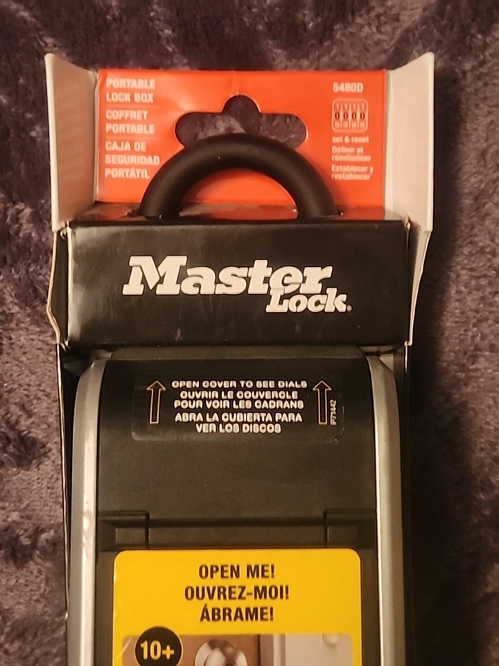 Master Lock 5480D Portable Lock Box. New in packaging. Great For