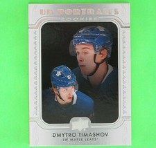 DMYTRO TIMASHOV 2019 UD ROOKIE PORTRAITS  #P83  Toronto Maple Leafs