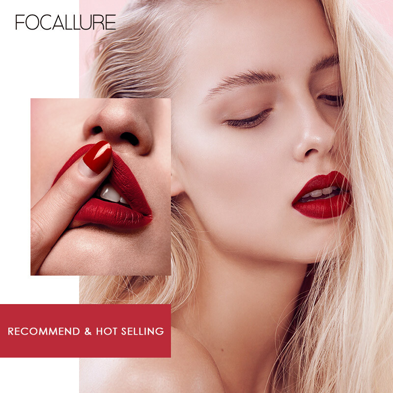 FOCALLURE 38 Color Metallic Lip Gloss Waterproof LongLasting Moisturizing Liquid
