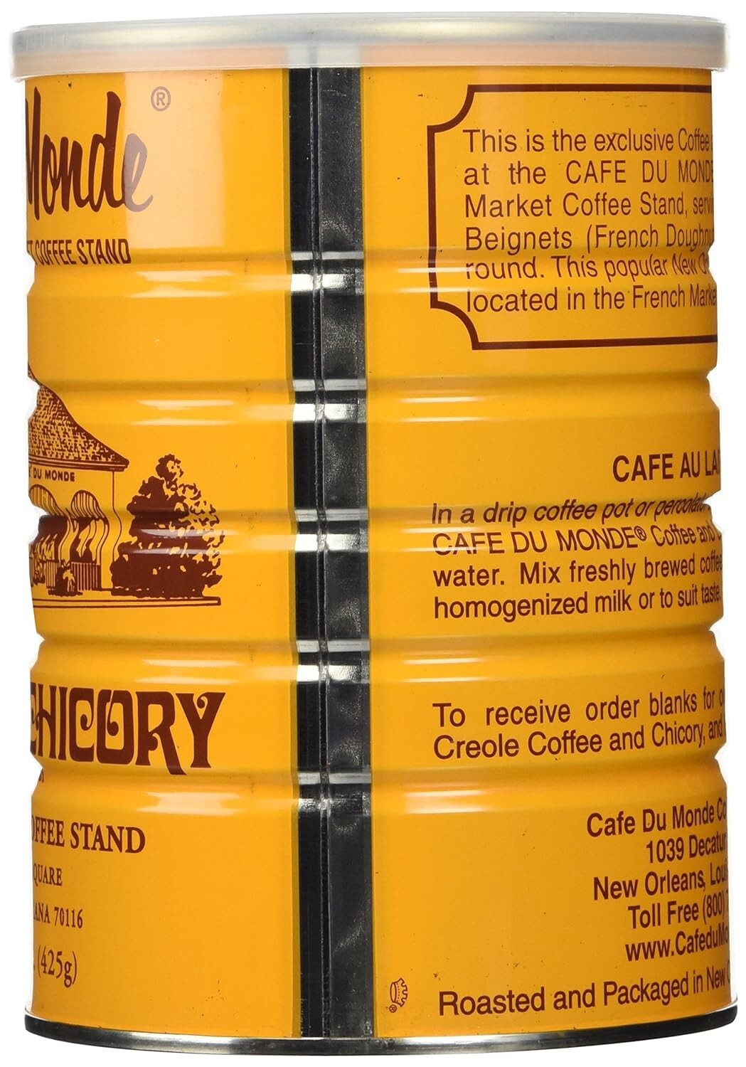 Lot 5x Cafe du Monde Medium Roast Ground Coffee, 15 Oz, Can Falak