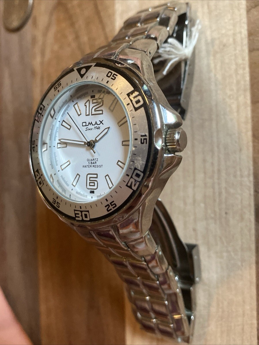 Men's Omax 5 Bar Water Resistant Quartz & Stainless Steel DBA653