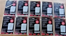 10 Packages of 10 Ultra Pro Card Sleeves Dividers
