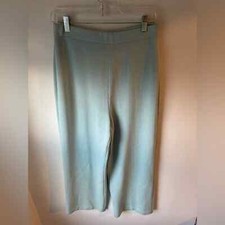 St. John Santana Knit Pants Robin Light Blue Spring Vintage Women  s 10 -J