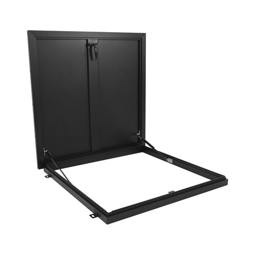 Trappe de toit 31,5'' L x 31,5'' W trappe d'accès au toit 90° porte de sécurité toit noir - Photo 8/18
