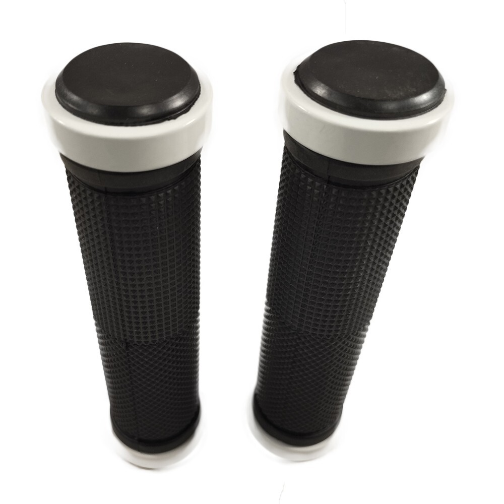 Bike Bicycle Handlebar Grips Lock On Soft Comfortable White For Kona