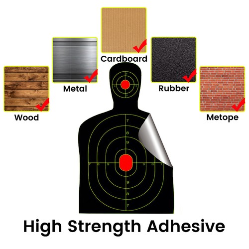 20 Pcs Shooting Range Paper Target Splatter and Self Adhesive 9.5''*14.5'' QTY - Picture 6 of 17