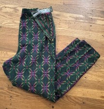 1960s Women  s GROOVY wool Pants.side Zip/high Waist Taper.prentice Zip.26  waist