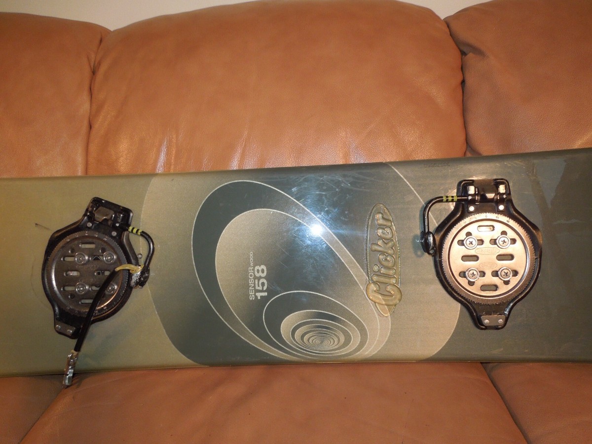 Volkl Sensor Wood 158cm Snowboard w/ Clicker Bindings | eBay Volkl Sensor Wood 158cm Snowboard w/ Clicker Bindings | eBay