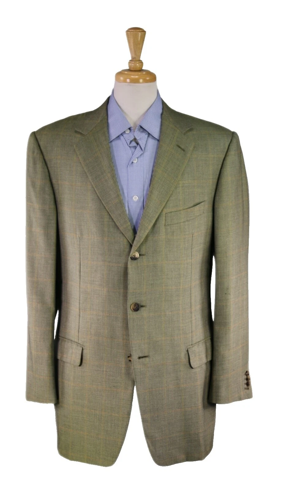 Cashmere comprobado Ermenegildo Zegna trajes y Blazers para hombres