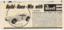 1964 Revell Model Cobra Instructions