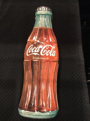 Advertising Coca Cola Coke Soda Bottle Tin Storage Container Vintage Decor 13 