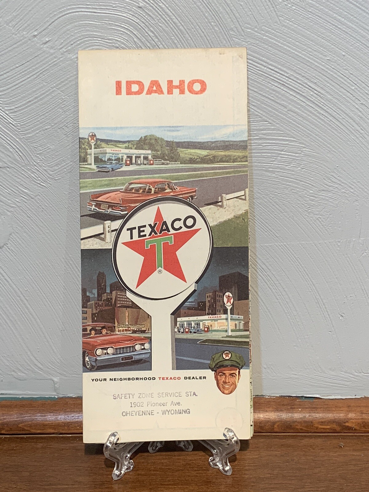 Texaco Background 1960 Texaco Folding Touring Map Idaho Gas and Oil Advertising | eBay