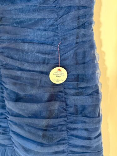 Chi Chi London Bandeau Tulle Bodycon Maxi Dress in Navy Size UK 10 BNWT - Picture 7 of 16