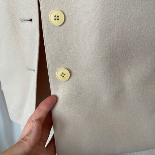 Givenchy Sport Blazer Jacket Tan Button Up Union Made VTG Size 12 fits like 8 - Picture 11 of 11