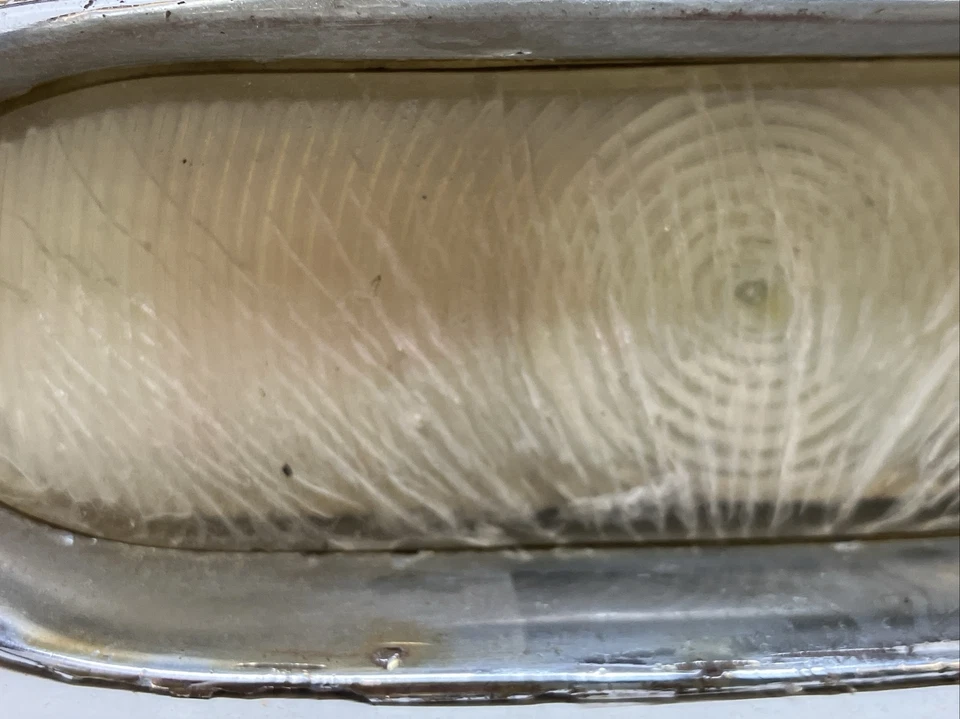 Used OEM Front Bumper Turn Signal with Lens & Bezel 1956 Oldsmobile (513) - Image 3 of 4