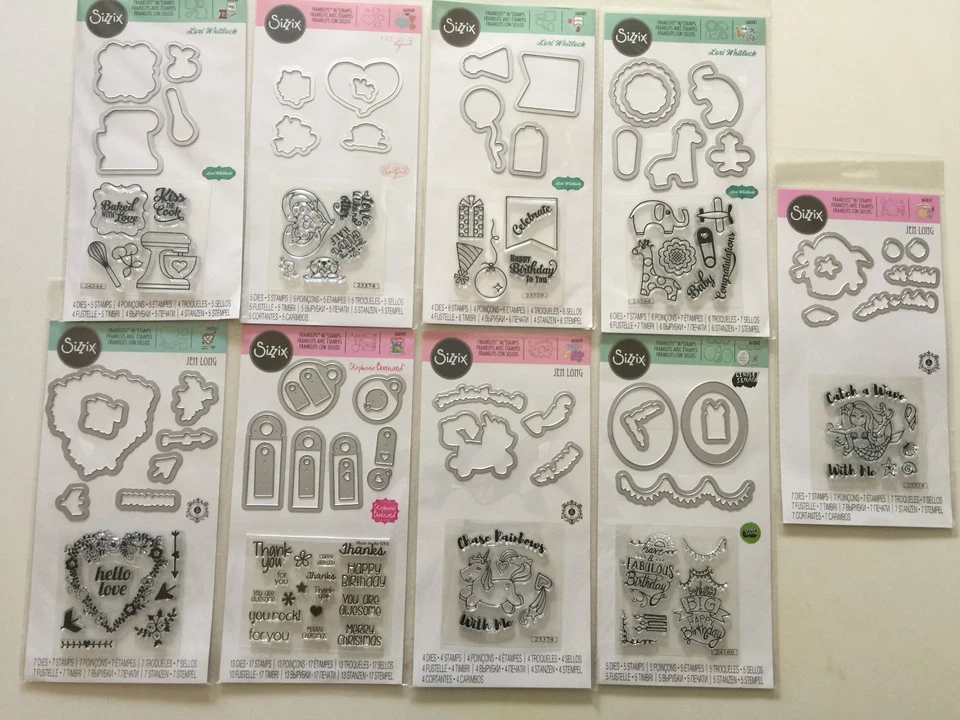 Sizzix Framelits Stamp & Die Set Pick 1 of 9 Stamps & Dies New - Image 3 of 3