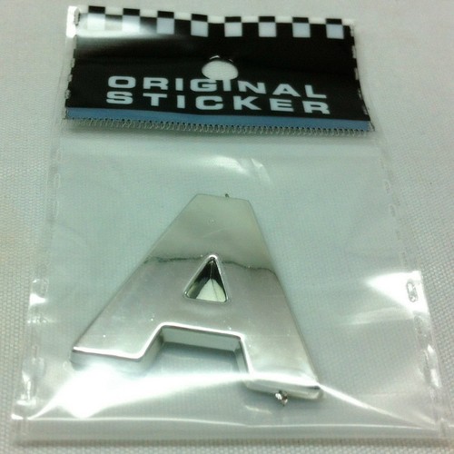 40pcs Car Auto Chrome Metal 3D Letters DIY Digital Alphabet Emblem Car