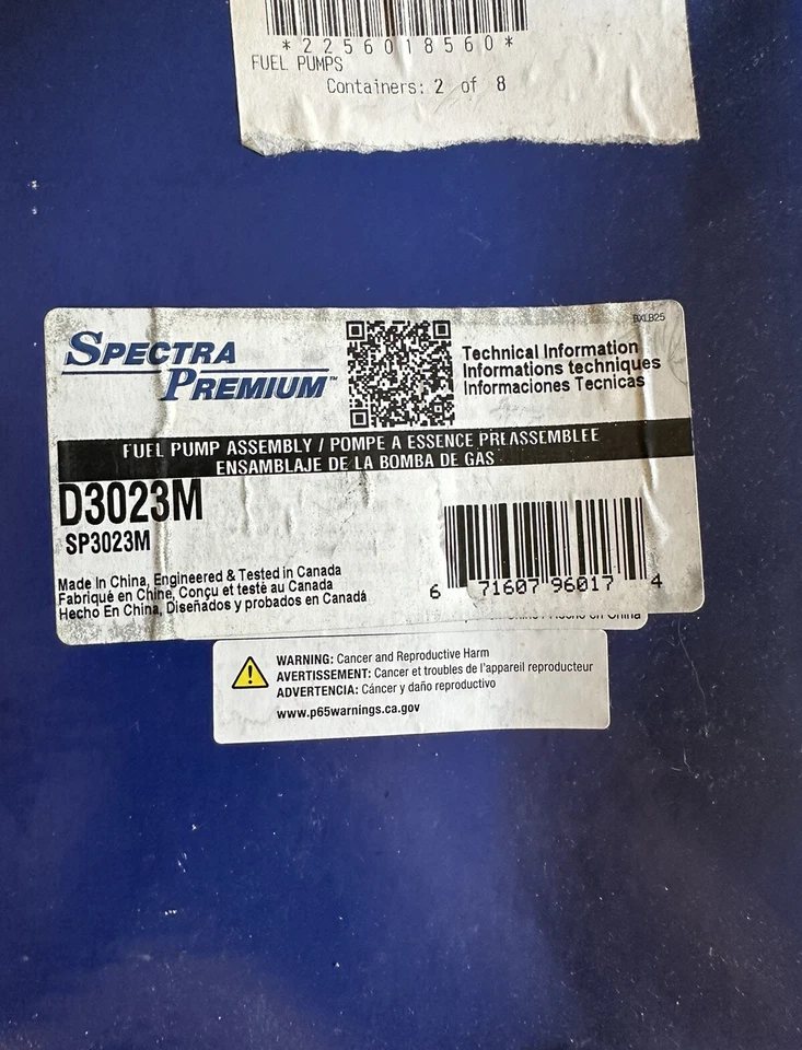 Spectra Premium Industries SP3023M 燃油泵模块 适用于 06-10 起亚 Optima 2.4L — 第 3/3 张图片