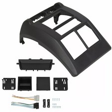 Double Din Center Dash Radio Trim Panel Dash Bezel For Jeep Wrangler Tj 97-2002
