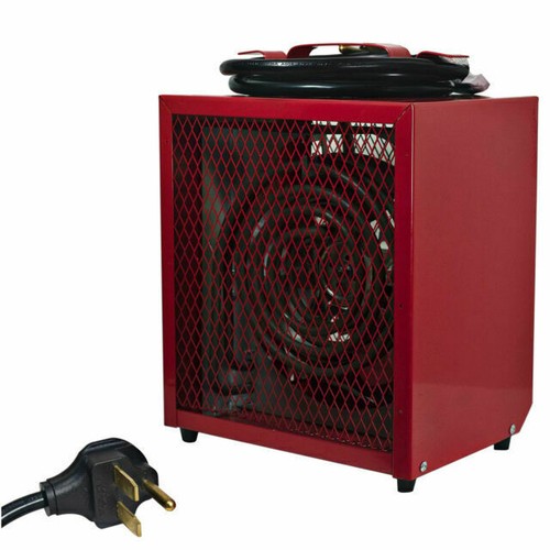 Comfort Zone Large Fan Forced Industrial Workshop Space Heater, Red (Open Box) - Picture 1 of 1
