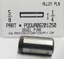 5/8X1-1/4 DOWEL PINS ALLOY STEEL PLAIN (5)