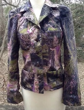 VTG Christian Lacroix Multicolor Button Jacket Sz M? Sz 36 Art Designer Y2K