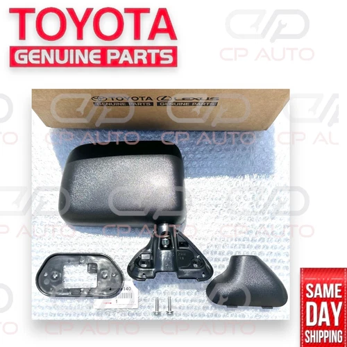 NEW 89 - 95 TOYOTA PICKUP FRONT RIGHT PASSENGER SIDE DOOR MIRROR BLACK OEM