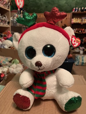 Ty FROST -White/Red/Green Holiday Polar Bear 10