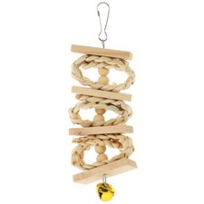 Parrot Wood Toy Bird Toy Parrots Chewing Hanging Toy Parrot Cage Blocks Toy New