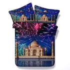 Castle Fireworks 3D Printing Duvet Quilt Doona Covers Pillow Case Bedding Sets