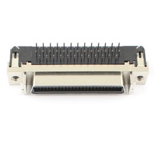 1Pcs SCSI MDR CN Type Female 50 Pin Right Angle 90 Degree PCB Connector Adapter