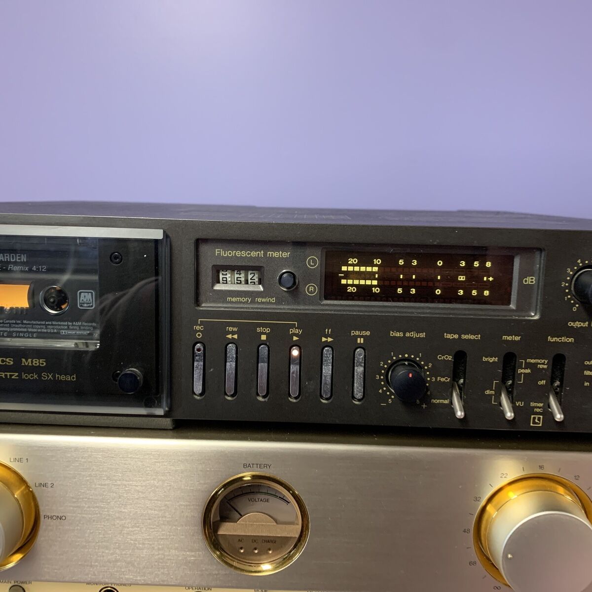 希少technics RS-M85 Technics RS-M85 MK1 Professional Stereo Cassette Deck-Needs