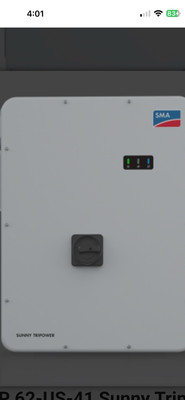 SMA  Three Phase Solar Inverter Sunny Tripower CORE1 62-US 6 MPPT, 480V, 62kW
