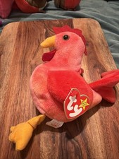 ty beanie baby strut the rooster rare