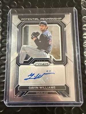 2023 Panini Prizm - Potential Penmanship Gavin Williams #PP-GW (AU, RC)