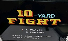 10-Yard Fight NES Nintendo Entertainment System 1985 CARTRIDGE w/SLEEVE TESTED