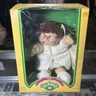 Cabbage Patch Kids 1985 “ Pam Alaine Doll” in Box Blue Eyes W/ Glasses Pig Tails