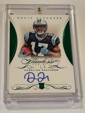 2015 Flawless Devin Funchess Rookie Autographs Green AUTO RC 1/5 Panthers  SSP